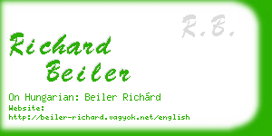 richard beiler business card